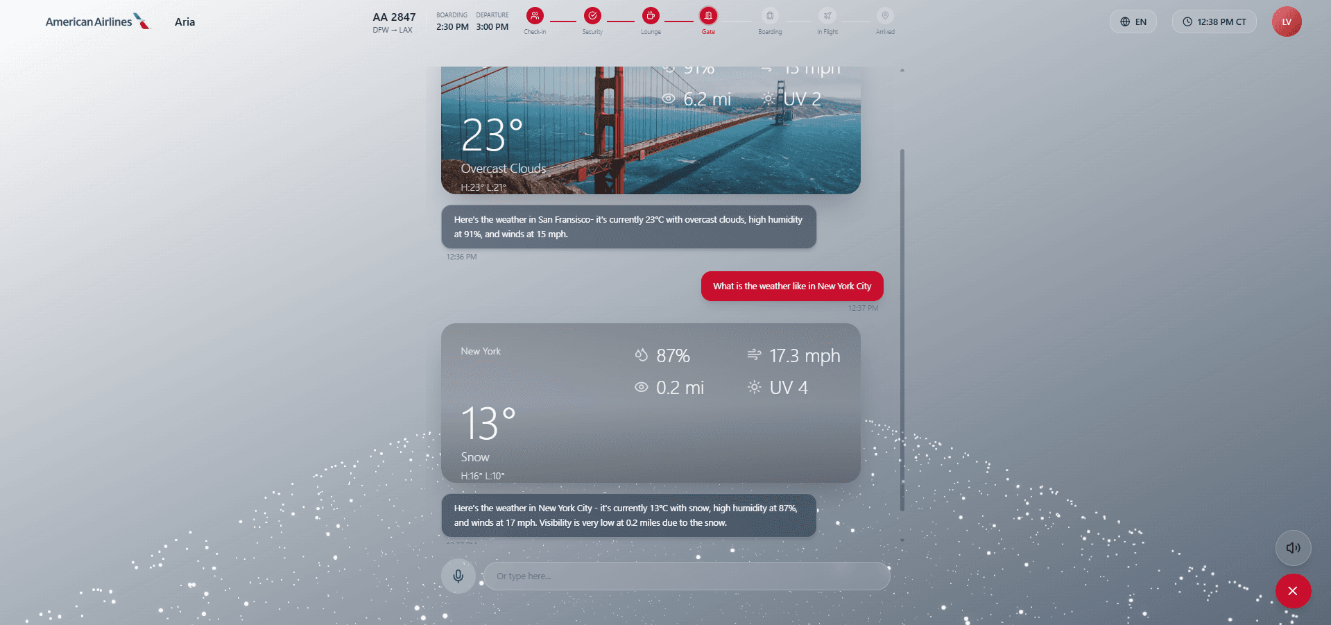 Aria screenshot