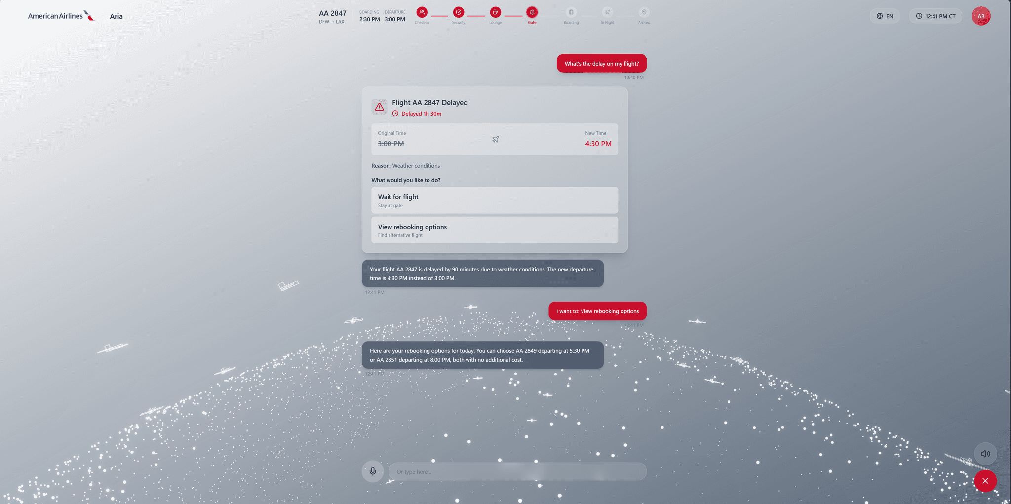 Aria screenshot